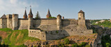 Fototapeta Konie - Panorama castle in the historic part of Kamianets-Podilskyi, Ukraine.