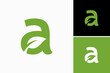 © beryl.std - letter A leaf logo vector premium template