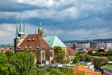 Erfurt Cathedral and Collegiate Church of St Mary, Erfurt, Germany.