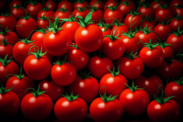 Poster - Lots of red tomatoes. AI Generated