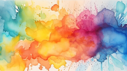 Wall Mural - Abstract watercolor background with watercolor splashe.