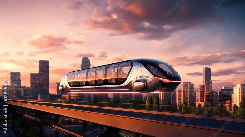 Stock-Illustration „Concept for a revolutionary mode of transportation ...
