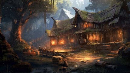 MMORPG game art environment