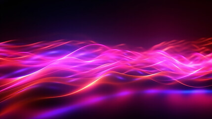 Aufkleber - A vibrant abstract background with flowing waves of color. Generative ai