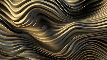 Poster - A digitally created abstract art piece featuring dynamic and flowing lines. Generative ai
