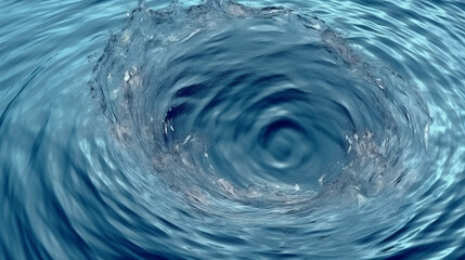 Poster - Effect twisted of blue painted background.. Generative ai