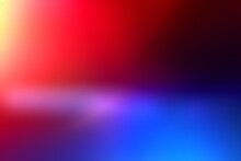 Blurred background of police flashing lights at the crime scene. Crime news background. AI generated, human enhanced