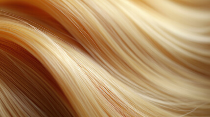 Close-up photo of long silky hair , Generative Ai