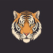 © Rijaliansyah - tiger head vector simple drawing design. vector eps
