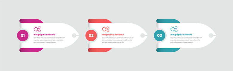 Wall Mural - Abstract designed minimal business infographic presentation template