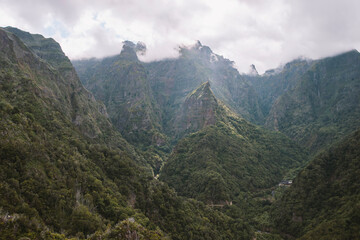 Wall Mural - Madeira Island green mountains