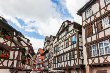 Wall Mural - Traditional half-timbered houses in the old town of Strasbourg, Alsace, France