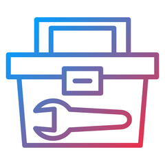 Sticker - Vector Design Tool Box Icon Style