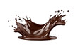 © moderngolf1984 - Chocolate splash isolated transparency background. Generative AI