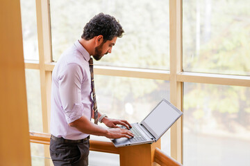 Wall Mural - Indian corporate employee working at office