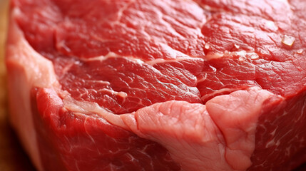 Wall Mural - Fresh meat for cooking a meal or delicious steak. AI Generated.