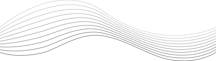 Wall Mural - line graphic wavy stripes for abstract pattern, line art