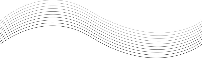 Wall Mural - line graphic wavy stripes for abstract pattern, line art