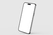 © Regi Munandar - realistic mobile phone 14 gadget device mockup blank digital screen display floating view 3d illustration render
