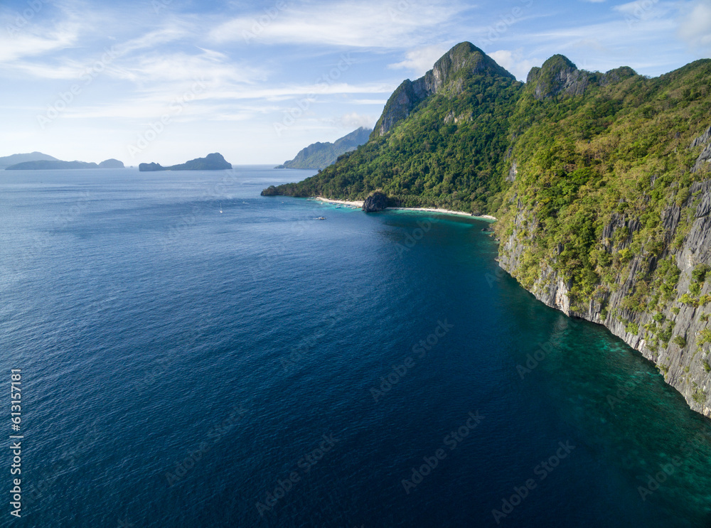 Seven Commandos Beach and Papaya Beach in El Nido, Palawan, Philippines ...
