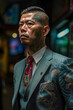 A Yakuza Man in Suit - generative AI