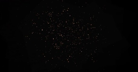 Wall Mural - close up powerful explosions and shockwaves on black background. 4k vfx element.