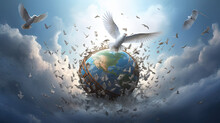 On International Day of Peace, a serene white dove symbolizes the global pursuit of harmony, unity, and a world without conflict