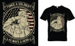 © Bd All Design - once a soldier always a hero t-shirt design vector template