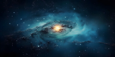 gslsxy in space, blue nebula