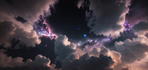 Wall Mural - abstract astronomy background, cosmic space illustration. perfect for astronomy, fantasy, spiritual,