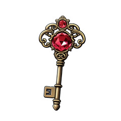 Wall Mural - ruby key sticker