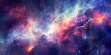 Fototapeta Kosmos - Magnificent galaxy cloud nebula in space. a starry night sky. cosmology and astronomy. a backdrop image of a supernova. Generative Ai.