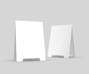 Wall Mural - Sandwich boards for design mock up and presentation. white blank 3d illustration.