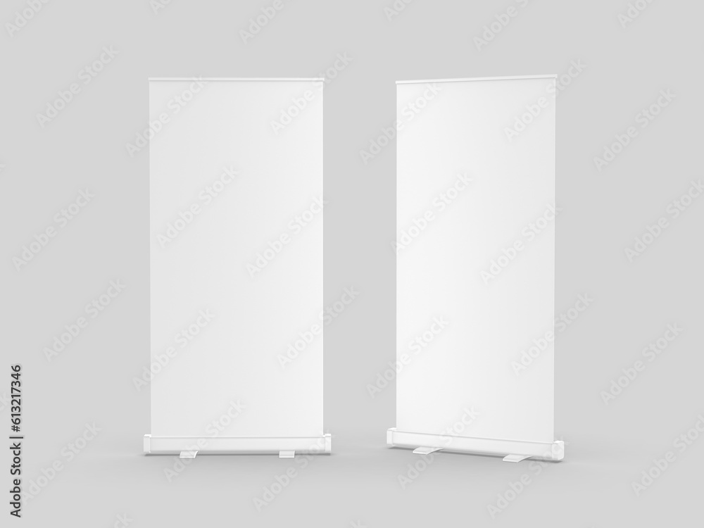 White blank empty high resolution Business Roll Up and Standee Banner ...