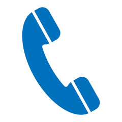 Wall Mural - blue phone icon