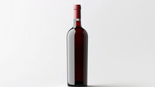 Red Wine Bottle With A Blank Label. Generative AI