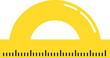 © Marina Zlochin - Yellow protractor icon