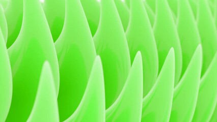 Poster - Orange and green stripes. Design. Cartoon animation with light stripes that move in different directions..