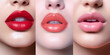 © Elena - Aesthetic korean lipgloss lips juicy. AI Generative