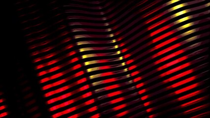 Poster - Gray and red lines. Design. Bright lines that fold in different directions in abstraction.