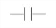 A capacitor symbol for electronic circuit | Capacitor symbols icon