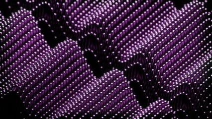 Poster - Black background with bright sequins. Design. Bright flying sequins in cartoon animation that fly in different directions.