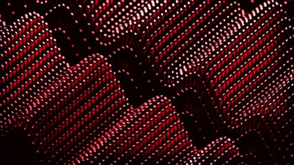 Poster - Black background with shiny particles. Design. Red and green sequins that are highlighted and move in 3D format.