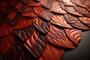 Poster - leather pattern. Generated by AI.