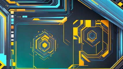 Technology interface creative abstract for background