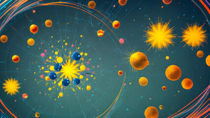 Technology 3d interface creative abstract for background