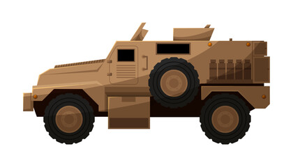 Military production. New type of weapon flat vector illustration.