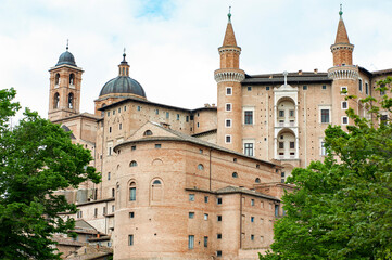 Wall Mural - Urbino, Italy - 2023, May 5: The Palazzo Ducale is one of the most interesting artistic-architectural examples of the Italian Renaissance