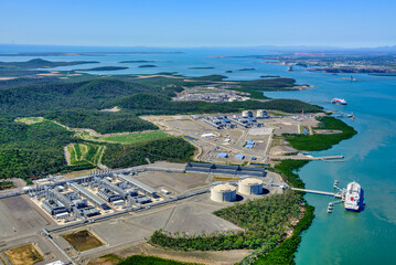 Liquified natural gas plants on Curtis Island, Queensland