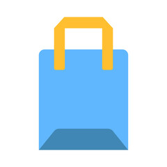 Poster - Shopping Bag flat icon for commerce and shopping, purchase, and buy logo
